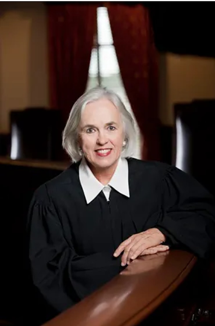 Judge Toni Higginbotham in her judicial robe